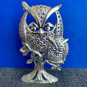 Cute 1980s Torino Owls Earring Holder